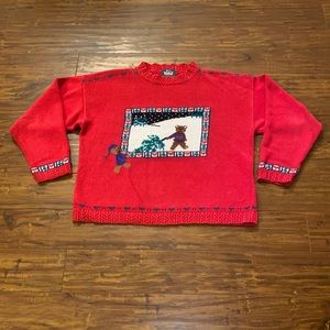 VTG 80’s Woolrich Christmas Sweater, Size: Large